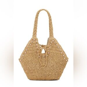 BTB Los Angeles Posey Pearl Tote in Natural